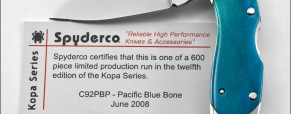 Photos of the Spyderco Kopa Pacific Blue