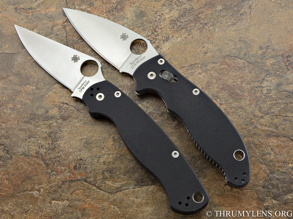 A Comparison of the Spyderco Manix 2 vs. The Spyderco Paramilitary 2