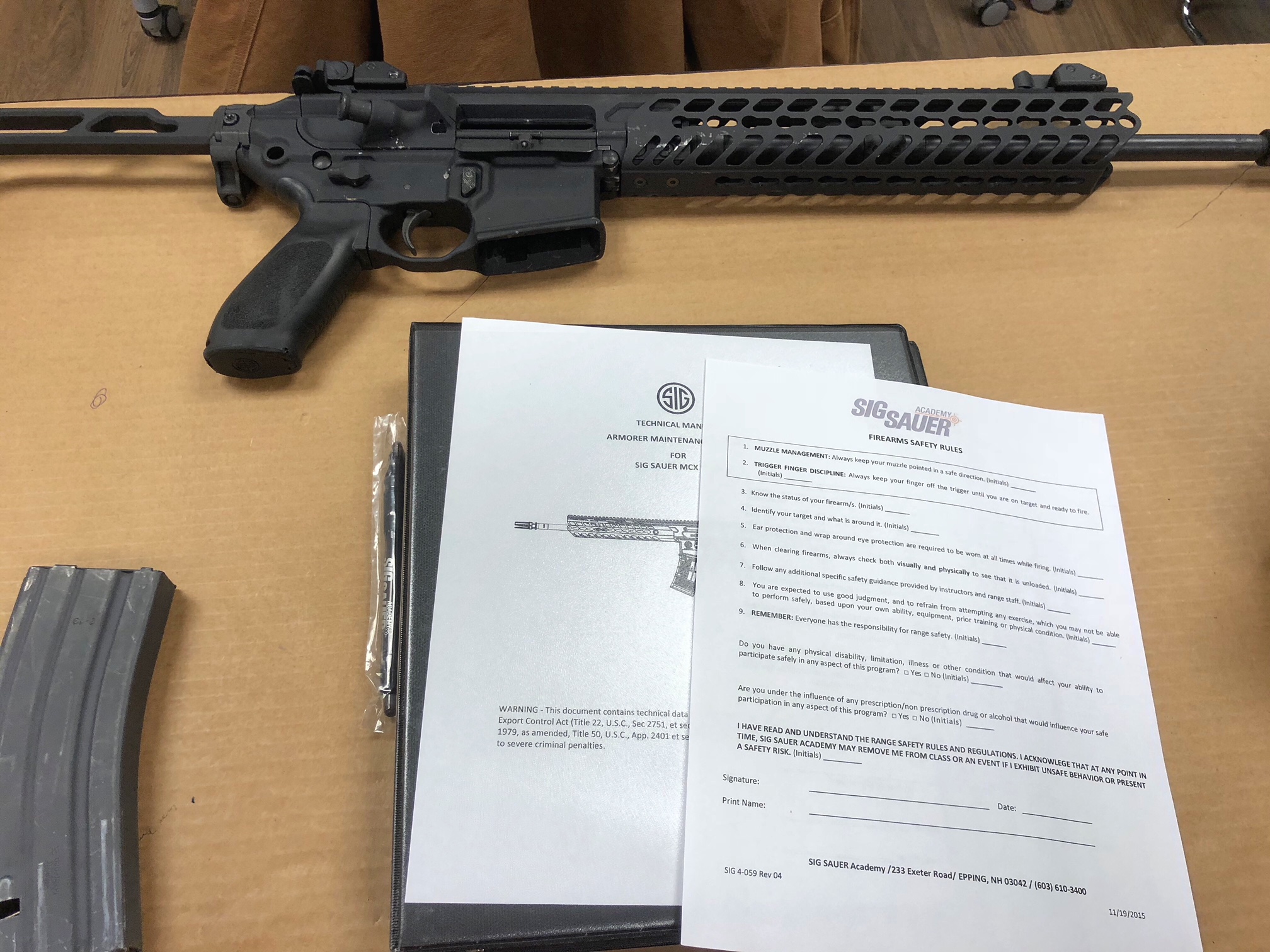 Review of the SIG MCX Armorer Training Course